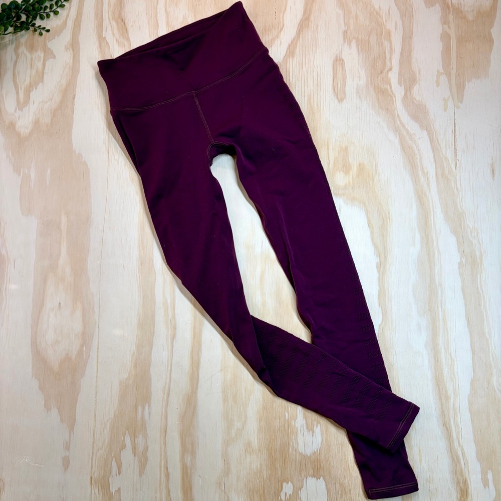 Lululemon 25" Reveal 7/8 Tight Stripes Dark Adobe 4 - Picture 2 of 13